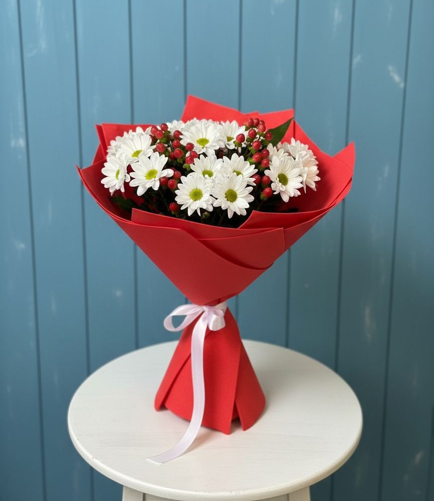 Букет цветов из: Хризантемы в Реутов