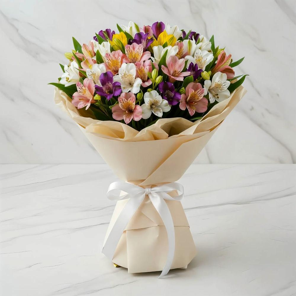 Букет цветов из: Альстромерии в Реутов