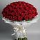 Букет 101 Красная роза Блэк Мэджик в Реутов