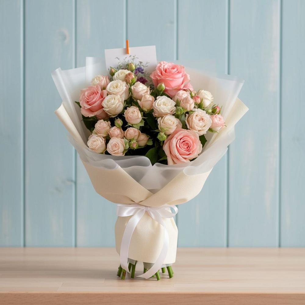 Букет цветов из: Розы в Реутов