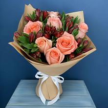 Букет цветов из:  Розы и Альстромерии #REPLACE_PRED# Реутов