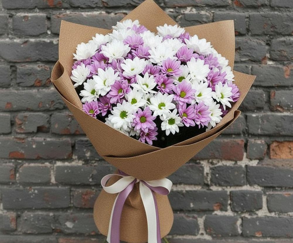 Букет цветов из: Хризантемы в Реутов