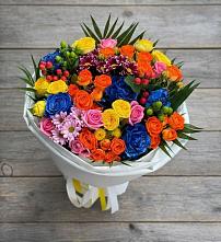 Букет цветов из:  Розы и Хризантемы в Реутов