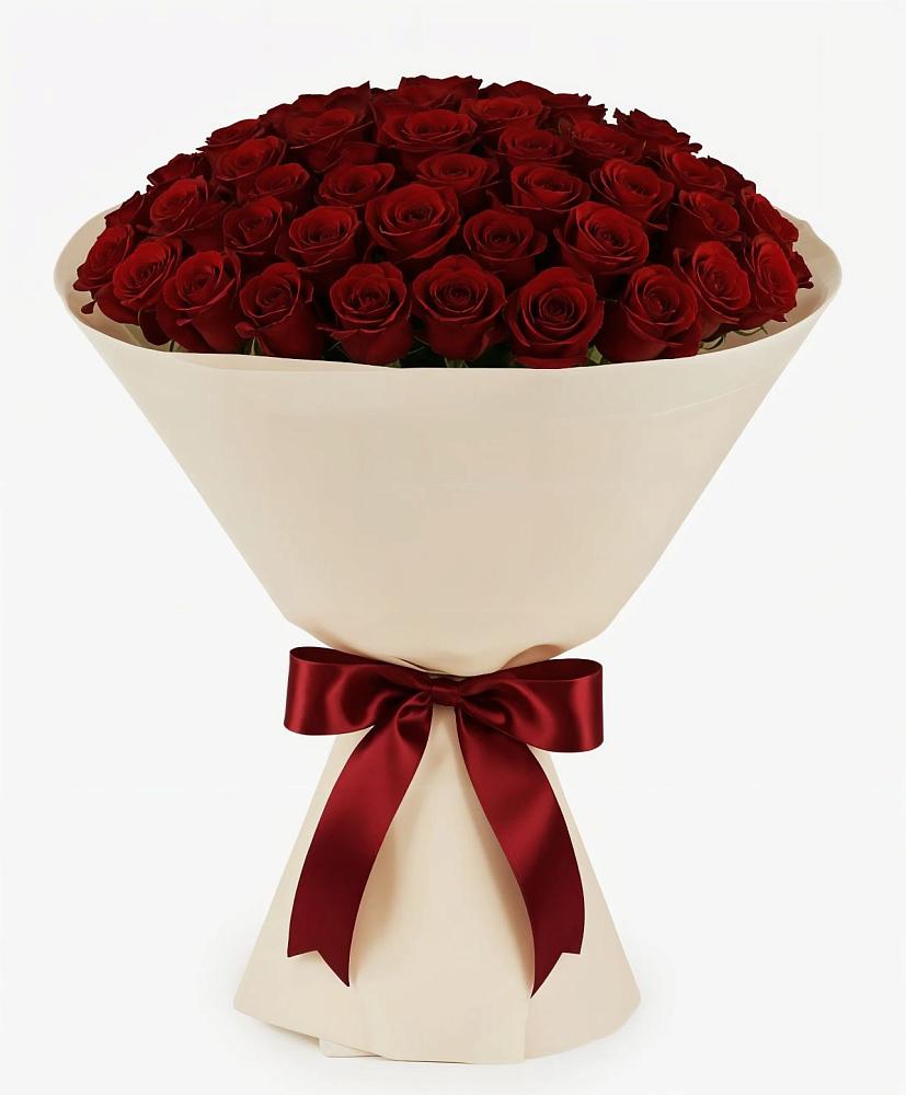 Букет 101 Бордовая роза Блэк Бакарра в Реутов